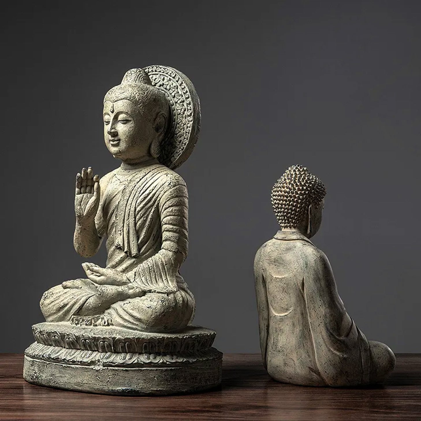 Meditation statues